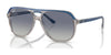 Ray-Ban JUNIOR BILL RJ9096S Sunglasses / Top Dark Blue & Brown & Light Grey №71554L / Grey/Blue (2N 25%) / Size 49