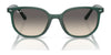 Ray-Ban JUNIOR ELLIOT RJ9097S Sunglasses | Size 46 / Opal Green №713011 / Grey (2N 27.0%)