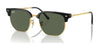 Ray-Ban JUNIOR NEW CLUBMASTER RJ9116S Sunglasses | Size 47 / Black On Gold №100/71 / Dark Green (3N 12.9%)