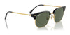 Ray-Ban JUNIOR NEW CLUBMASTER RJ9116S Sunglasses | Size 47 / Opal Pink On Gold №715680 / Dark Blue (3N 15.3%)