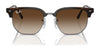 Ray-Ban JUNIOR NEW CLUBMASTER RJ9116S Sunglasses | Size 47 / Opal Pink On Gold №715680 / Dark Blue (3N 15.3%)