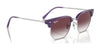 Ray-Ban JUNIOR NEW CLUBMASTER RJ9116S Sunglasses | Size 47 / Opal Pink On Gold №715680 / Dark Blue (3N 15.3%)