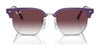 Ray-Ban JUNIOR NEW CLUBMASTER RJ9116S Sunglasses | Size 47 / Opal Pink On Gold №715680 / Dark Blue (3N 15.3%)
