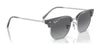 Ray-Ban JUNIOR NEW CLUBMASTER RJ9116S Sunglasses | Size 47 / Opal Pink On Gold №715680 / Dark Blue (3N 15.3%)