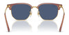 Ray-Ban JUNIOR NEW CLUBMASTER RJ9116S Sunglasses | Size 47 / Opal Pink On Gold №715680 / Dark Blue (3N 15.3%)