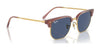 Ray-Ban JUNIOR NEW CLUBMASTER RJ9116S Sunglasses | Size 47 / Opal Pink On Gold №715680 / Dark Blue (3N 15.3%)