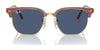 Ray-Ban JUNIOR NEW CLUBMASTER RJ9116S Sunglasses | Size 47 / Opal Pink On Gold №715680 / Dark Blue (3N 15.3%)