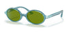 Ray-Ban RJ9145S Sunglasses | Size 44 / Light Blue №7085/2 / Green (3N 13.5%)