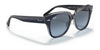 Ray-Ban JUNIOR STATE STREET RJ9186S Sunglasses / Blue On Transparent Grey №71178F / Blue/Grey (2N 22.6%) / Size 43