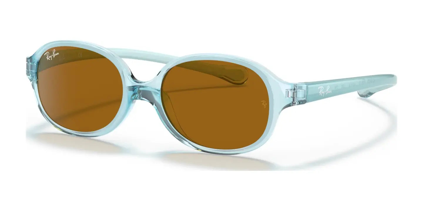 Ray-Ban RJ9187S Sunglasses Transparent Light Blue / Brown