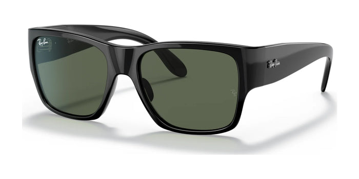 Ray-Ban JUNIOR WAYFARER NOMAD RJ9287S Sunglasses | Size 48 / Black №100/71 / Dark Green (3N 12.9%)