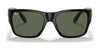 Ray-Ban JUNIOR WAYFARER NOMAD RJ9287S Sunglasses | Size 48 / Black №100/71 / Dark Green (3N 12.9%)