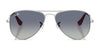 Ray-Ban JUNIOR AVIATOR RJ9506S Sunglasses / Arista Gold №223/6R / Green Mirror (3N 12.1%) / Size 52