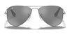 Ray-Ban JUNIOR AVIATOR RJ9506S Sunglasses / Arista Gold №223/6R / Green Mirror (3N 12.1%) / Size 52