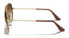 Ray-Ban JUNIOR AVIATOR RJ9506S Sunglasses / Arista Gold №223/6R / Green Mirror (3N 12.1%) / Size 52