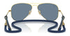 Ray-Ban JUNIOR AVIATOR RJ9506S Sunglasses / Arista Gold №223/6R / Green Mirror (3N 12.1%) / Size 52
