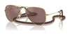 Ray-Ban JUNIOR AVIATOR RJ9506S Sunglasses / Arista Gold №223/6G / Brown Mirror Silver (3N) / Size 52