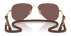Ray-Ban JUNIOR AVIATOR RJ9506S Sunglasses / Arista Gold №223/6R / Green Mirror (3N 12.1%) / Size 52