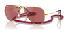 Ray-Ban JUNIOR AVIATOR RJ9506S Sunglasses / Arista Gold №223/B5 / Red Hiper 8 Mirror (3N) / Size 52