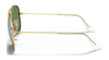 Ray-Ban JUNIOR AVIATOR RJ9506S Sunglasses / Arista Gold №223/6R / Green Mirror (3N 12.1%) / Size 52