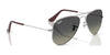 Ray-Ban JUNIOR AVIATOR RJ9506S Sunglasses / Arista Gold №223/6R / Green Mirror (3N 12.1%) / Size 52