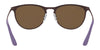 Ray-Ban JUNIOR ERIKA METAL RJ9538S Sunglasses | Size 50 / Violet On Brown №252/2Y / Pink (3N 17%)