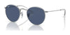 Ray-Ban JUNIOR ROUND RJ9547S Sunglasses | Size 44 / Silver №212/80 / Dark Blue (3N 15.3%)