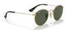 Ray-Ban JUNIOR ROUND RJ9547S Sunglasses | Size 44 / Arista Gold №223/T5 / Brown (Polarized) (3P 14%)