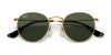 Ray-Ban JUNIOR ROUND RJ9547S Sunglasses | Size 44 / Arista Gold №223/T5 / Brown (Polarized) (3P 14%)