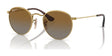 Ray-Ban JUNIOR ROUND RJ9547S Sunglasses Arista Gold / Brown (Polarized)