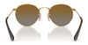 Ray-Ban JUNIOR ROUND RJ9547S Sunglasses | Size 44 / Arista Gold №223/T5 / Brown (Polarized) (3P 14%)