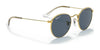 Ray-Ban JUNIOR ROUND RJ9547S Sunglasses | Size 44 / Arista Gold №223/T5 / Brown (Polarized) (3P 14%)