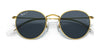 Ray-Ban JUNIOR ROUND RJ9547S Sunglasses | Size 44 / Arista Gold №223/T5 / Brown (Polarized) (3P 14%)