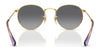 Ray-Ban JUNIOR ROUND RJ9547S Sunglasses | Size 44 / Arista Gold №223/T5 / Brown (Polarized) (3P 14%)