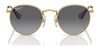 Ray-Ban JUNIOR ROUND RJ9547S Sunglasses | Size 44 / Arista Gold №223/T5 / Brown (Polarized) (3P 14%)