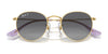 Ray-Ban JUNIOR ROUND RJ9547S Sunglasses | Size 44 / Arista Gold №223/T5 / Brown (Polarized) (3P 14%)