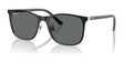 Ray-Ban RJ9551S Sunglasses Black On Silver / Dark Grey  (Polarized)