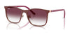 Ray-Ban RJ9551S Sunglasses | Size 48 / Bordeaux On Rose Gold №296/8H / Clear Gradient Dark Violet (2N 36.7%)