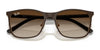 Ray-Ban RJ9551S Sunglasses | Size 48 / Black On Silver №295/81 / Dark Grey (Polarized) (3P 10%)