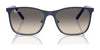 Ray-Ban RJ9551S Sunglasses | Size 48 / Black On Silver №295/81 / Dark Grey (Polarized) (3P 10%)