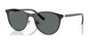 Ray-Ban RJ9552S Sunglasses | Size 47 / Black On Silver №295/81 / Dark Grey (Polarized) (3P 10%)