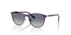 Ray-Ban RJ9552S Sunglasses | Size 47 / Matte Violet On Silver №299/4L / Grey Gradient Blue (2N 25%)