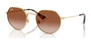 Ray-Ban JUNIOR JACK RJ9565S Sunglasses | Size 47 / Arista Gold №223/13 / Gradient Brown (2N 26.5%)
