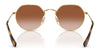 Ray-Ban JUNIOR JACK RJ9565S Sunglasses | Size 47 / Arista Gold №223/T5 / Brown (Polarized) (3P 14%)