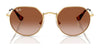 Ray-Ban JUNIOR JACK RJ9565S Sunglasses | Size 47 / Arista Gold №223/T5 / Brown (Polarized) (3P 14%)