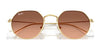 Ray-Ban JUNIOR JACK RJ9565S Sunglasses | Size 47 / Arista Gold №223/T5 / Brown (Polarized) (3P 14%)