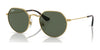 Ray-Ban JUNIOR JACK RJ9565S Sunglasses | Size 47 / Arista Gold №223/71 / Green (3N 12.9%)