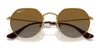 Ray-Ban JUNIOR JACK RJ9565S Sunglasses | Size 47 / Arista Gold №223/T5 / Brown (Polarized) (3P 14%)