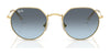 Ray-Ban JUNIOR JACK RJ9565S Sunglasses | Size 47 / Arista Gold №223/T5 / Brown (Polarized) (3P 14%)