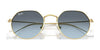 Ray-Ban JUNIOR JACK RJ9565S Sunglasses | Size 47 / Arista Gold №223/T5 / Brown (Polarized) (3P 14%)